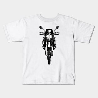 1290 Super Adventure Bike Black and White Color Kids T-Shirt
